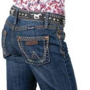 Wrangler Girls Retro Denver Bootcut Jeans - Blue